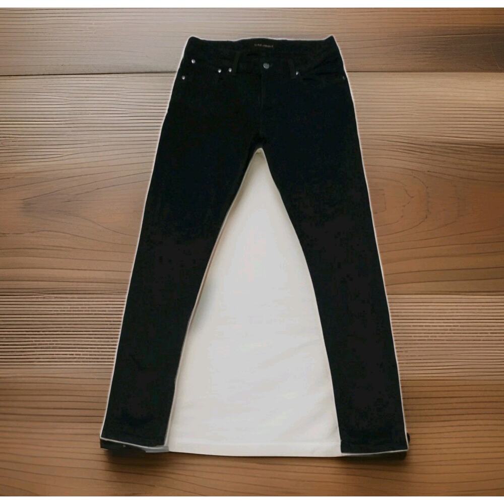 Nudie Tight Terry Jeans Skinny In Ever Black Very Nice Size 34×34